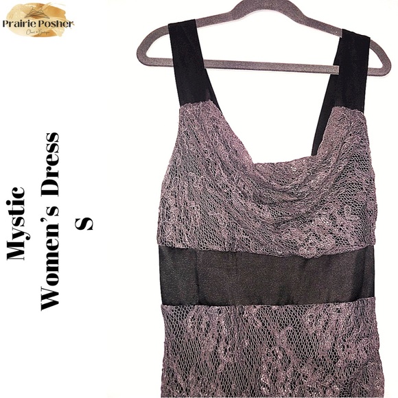 Mystic, Dress, Women’s Small, Grey/Black, EUC, PrairieposherCA - Picture 4 of 4